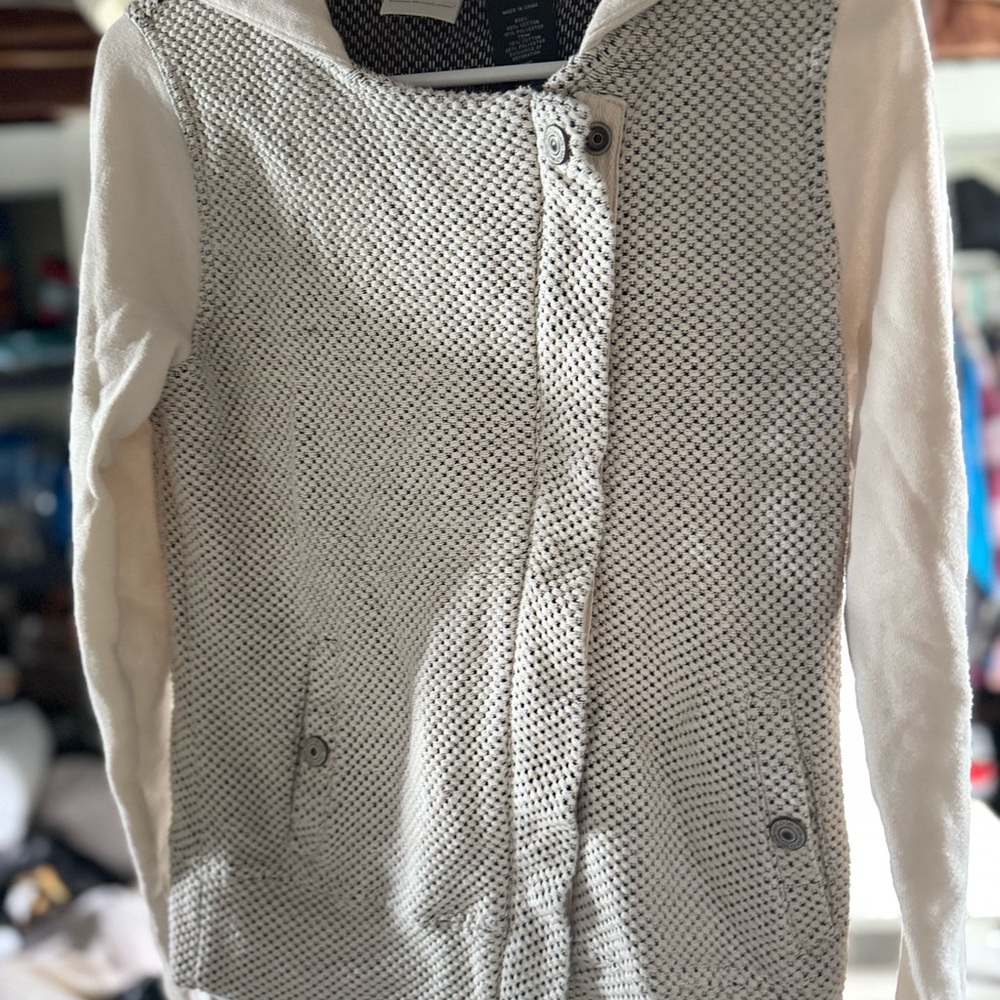 Harley Davidson White and Gray Textured Jacket